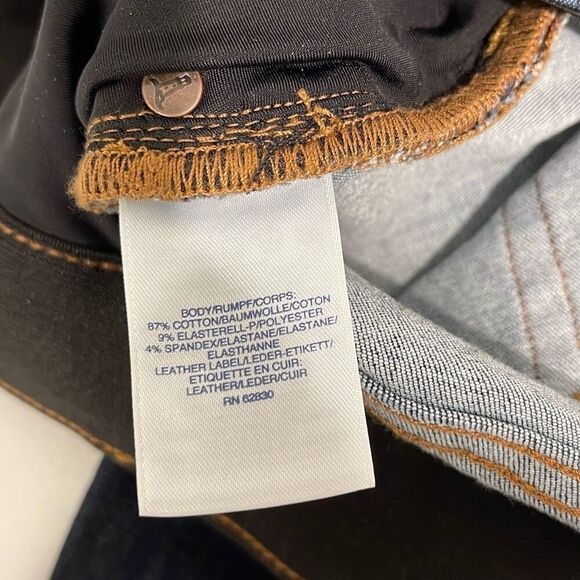 Lands End Womens Denim Double Button Straight Jeans Blue Size 20W NWT - Picture 7 of 10